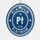 Platinum Element Blauw Keramisch Ornament (Links)