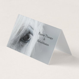 Platinum Equine Op maat gevouwen visitekaartjes
