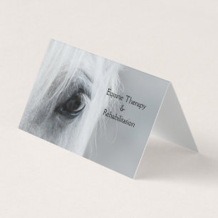 Platinum Equine Op maat gevouwen visitekaartjes