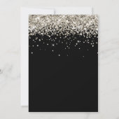 Platinum Glitter Black 30e verjaardag Kaart (Achterkant)