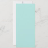 Platinum Glitter Bleek Turquoise Folie 50e verjaar Kaart (Achterkant)