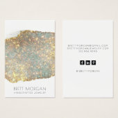 Platinum Glitter die Kaarten voor juwelenweergave  Visitekaartje (Voorkant /achterkant)