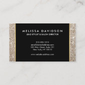 Platinum Glitter en Glamour Beauty Visitekaartje (Achterkant)