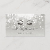 Platinum gloed estheticus of Makeup Artist Visitekaartje (Voorkant)