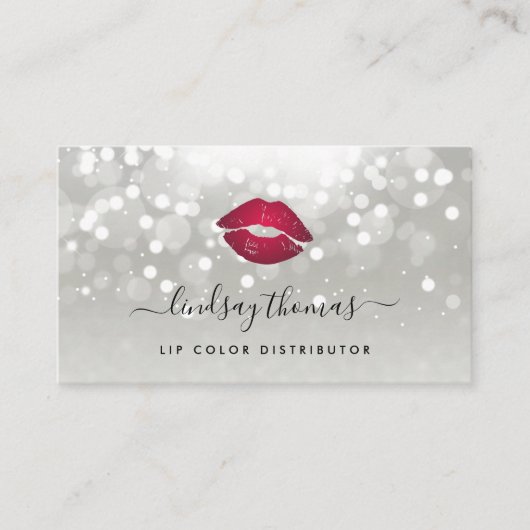 Platinum gloed Lips Visitekaartje (Voorkant)