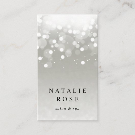 Platinum gloed verticaal visitekaartje (Voorkant)