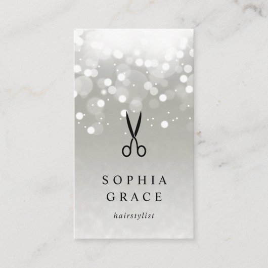 Platinum Glow Haarstylist Visitekaartje (Voorkant)