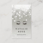 Platinum Glow Makeup Artist Visitekaartje (Voorkant)