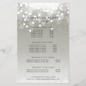 Platinum Glow Pricing & Services Flyer (Voorkant)
