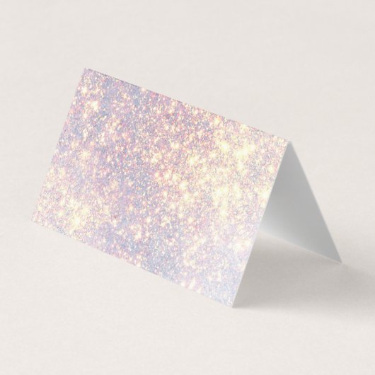 Platinum Gold Glitter Event Planner Visitekaartje (Achterkant)