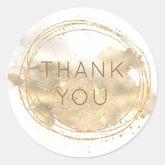 Platinum Gold Glitter Jewelry Designer Hartelijk d Ronde Sticker (Voorkant)