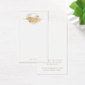 Platinum Gold Glitter Jewelry Earring Display Kaar Visitekaartje (Bureau)