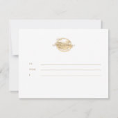 Platinum Gold Glitter Jewelry Gift Certificate (Achterkant)