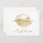 Platinum Gold Glitter Jewelry Gift Certificate (Voorkant / Achterkant)