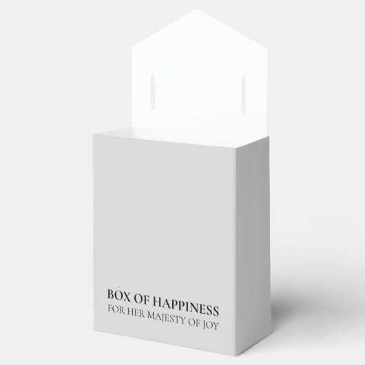 Platinum Gray Box of Happiness for Her Majesty Bedankdoosjes (Geopend)