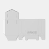 Platinum Gray Box of Happiness for Her Majesty Bedankdoosjes (Uitgevouwen)