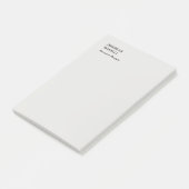 Platinum gray minimalistisch modern post-it® notes (Schuin)