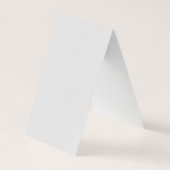 Platinum gray minimalistisch modern visitekaartje (Achterkant)