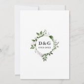 Platinum Greenery 70ste bruiloft Jubileum Kaart (Achterkant)