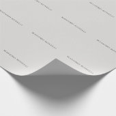 Platinum Grey Minimalist Plain Modern Cadeaupapier (Hoek)