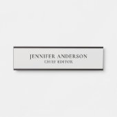 Platinum Grey Professional Modern Plain Minimalist Deurbordje (Voorkant)