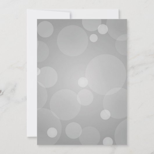 Platinum grijs elegante bruiloft save the date (Achterkant)