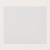 Platinum grijs minimalistisch modern hoog geperste visitekaartje (Binnenkant ongevouwen)