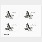 Platinum Hoge Hak Schoenen Envelope Zegel Sticker (Vel)