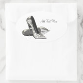 Platinum Hoge Hak Schoenen Envelope Zegel Sticker (Tas)