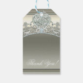 Platinum Ivoor Prinses Hart Tiara Verjaardagsfeest Cadeaulabel (Achterkant)