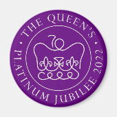Platinum Jubilee 2022 70e Jubileum van koningin Magneet (Voorkant)