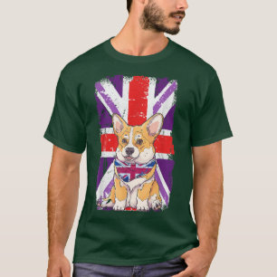 Platinum Jubilee 2022 Corgi Puppy & Uniefacter voo T-shirt