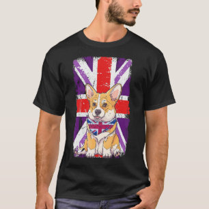 Platinum Jubilee 2022 Corgi Puppy & Uniefacter voo T-shirt