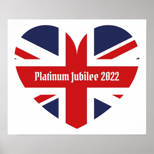 Platinum Jubilee 2022/England Flag Poster (Voorkant)