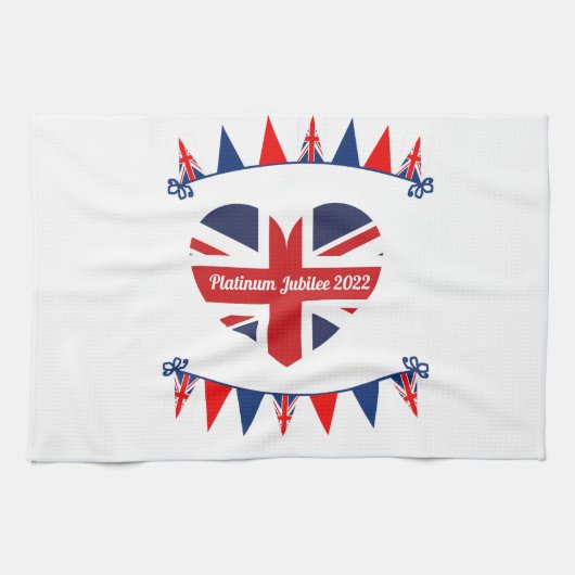 Platinum Jubilee 2022 Keukenhanddoek (Horizontaal)