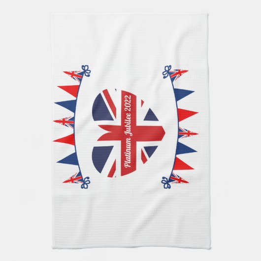 Platinum Jubilee 2022 Keukenhanddoek (Verticaal)