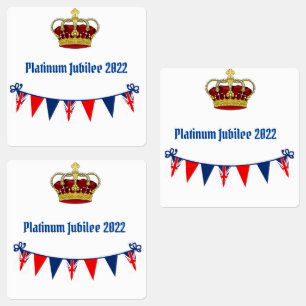 Platinum Jubilee 2022 Labels