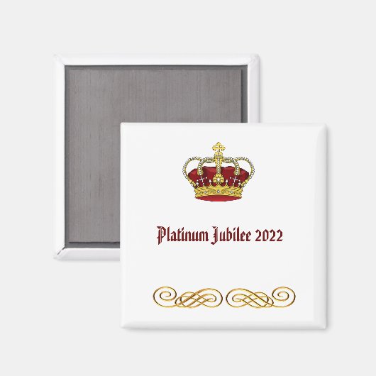 Platinum Jubilee 2022 Magneet (Voorkant / Achterkant)