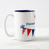 Platinum Jubilee 2022 Mok van tweetone koffie (Links)