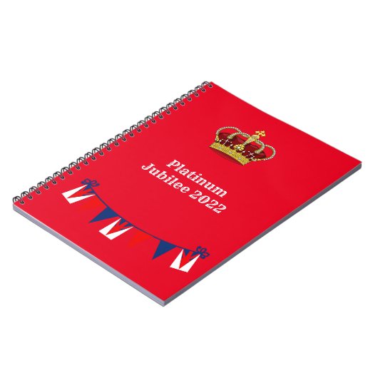 Platinum Jubilee 2022 Notitieboek (Linkerzijde)