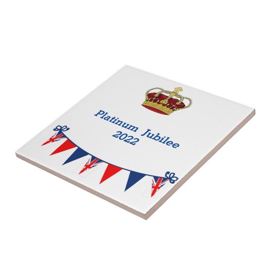 Platinum Jubilee 2022 Tegeltje (Zijkant)