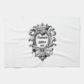 Platinum Jubilee 2022 Zwart-wit Theedoek (Horizontaal)