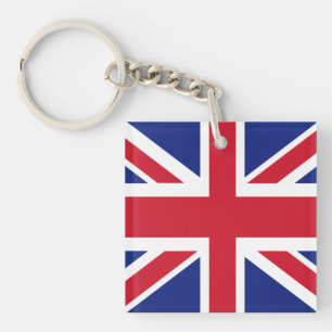 Platinum Jubilee British Flag Key Ring Sleutelhanger