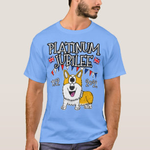 Platinum Jubilee Corgi Dog Vlag T-shirt