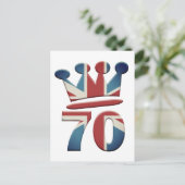 Platinum Jubilee Queen Elizabeth 70 jaar Briefkaart (Staand voorkant)