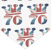 Platinum Jubilee Queen Elizabeth 70 jaar Korte Tafelloper (Hoek)