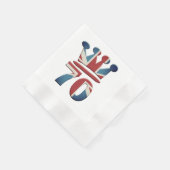 Platinum Jubilee Queen Elizabeth 70 jaar Napkins Servet (Hoek)