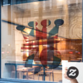 Platinum Jubilee Queen Elizabeth 70 jaar Raamsticker (Cafe Raam)