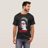 Platinum Jubilee Queen & Union Jack Let's Party Q T-shirt (Voorkant volledig)