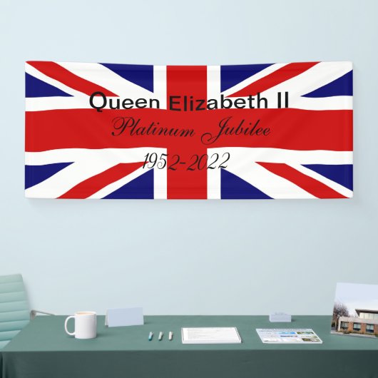 Platinum Jubilee. Spandoek (Beurs)